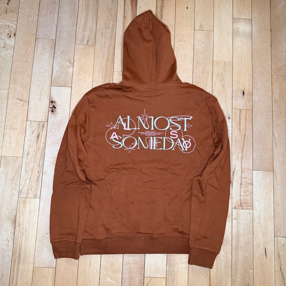 Almost Someday Fantasy Brown Hoodie 100% Cotton Men’s M